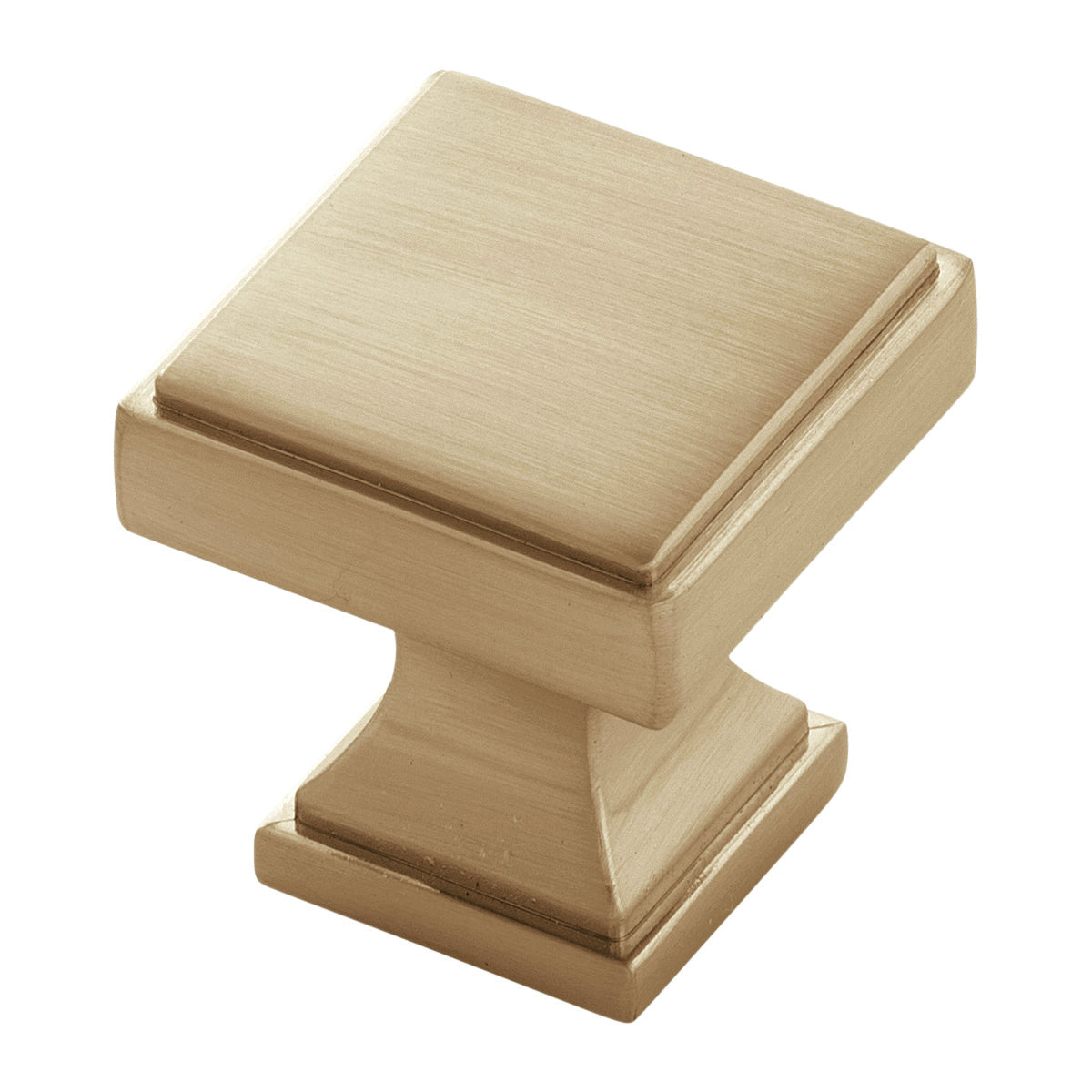 1 3/8-inch (35 mm) Burnished Brass Traditional Cabinet Knob